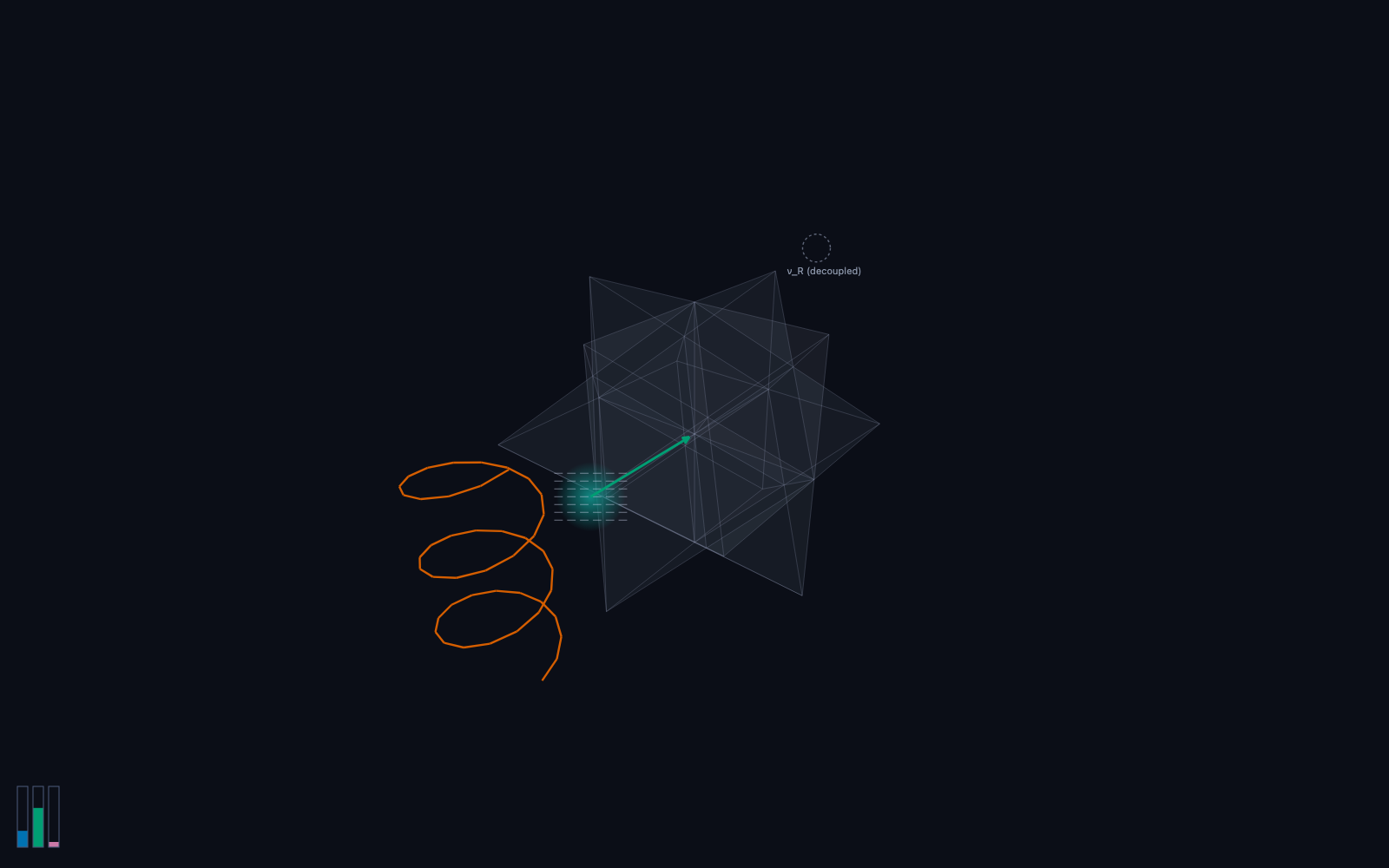 Still from the interactive Neutrino scene